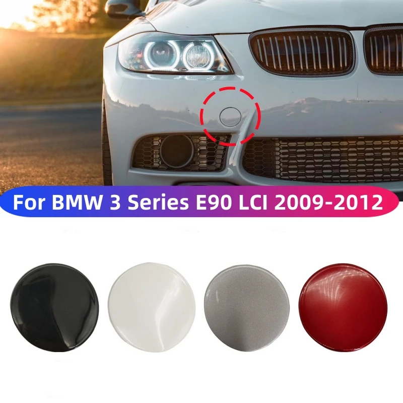 

For BMW E90 LCI Car Front Bumper Tow Hook Cover Cap Black White 3 Series 2009-2012 316 318 320 323 330 51117207299