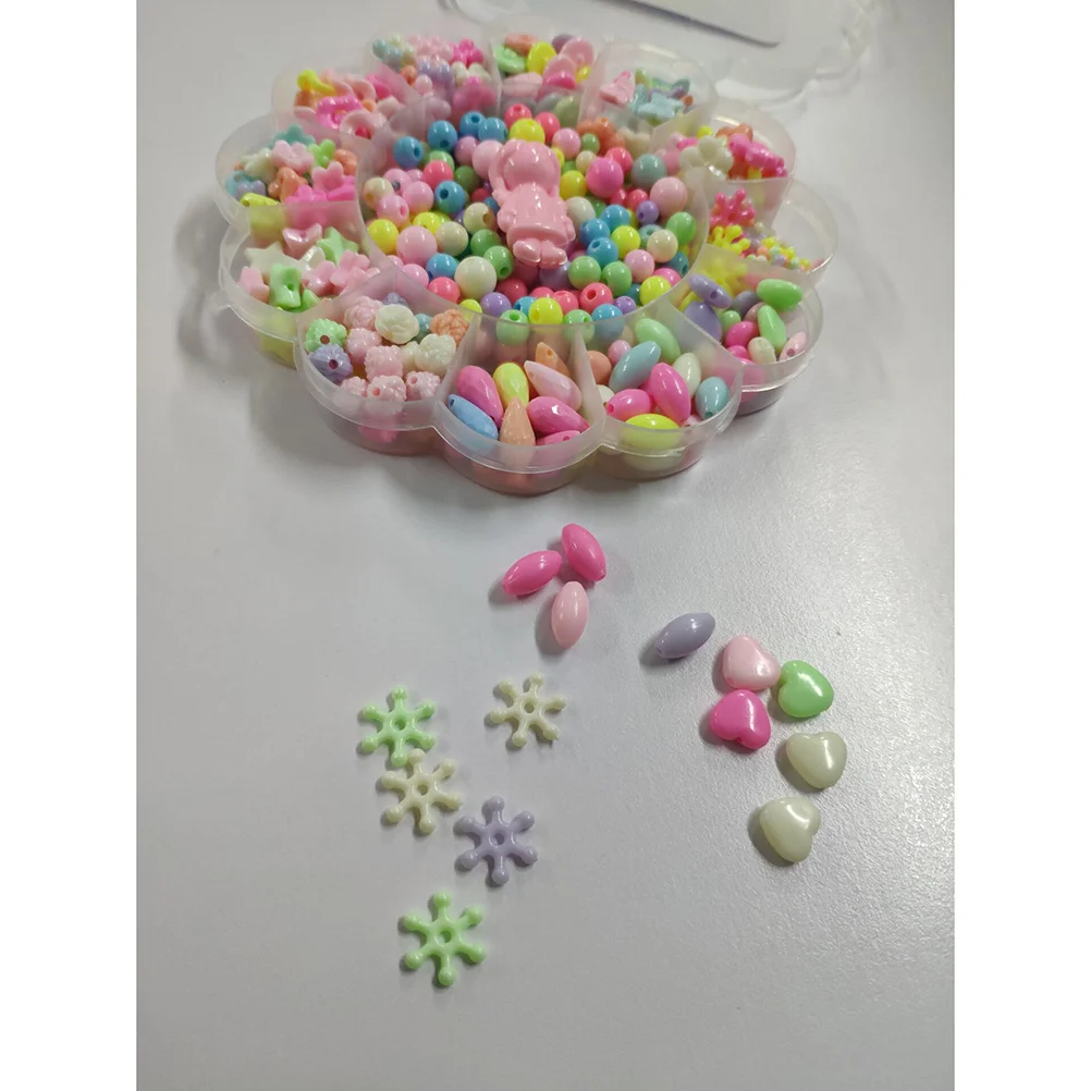 

1Set DIY Educational Beads Kids Jewelry Making Set Handmade Necklaces Bracelets Earrings Colorful Acrylic Beads Craft Kits