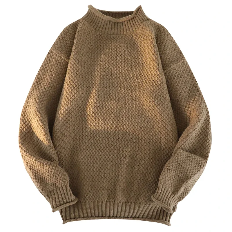 جديد الرجال مريحة للتنفس الدافئة البلوز سترة لخريف وشتاء موضة الاتجاه جولة الرقبة محبوك البلوز