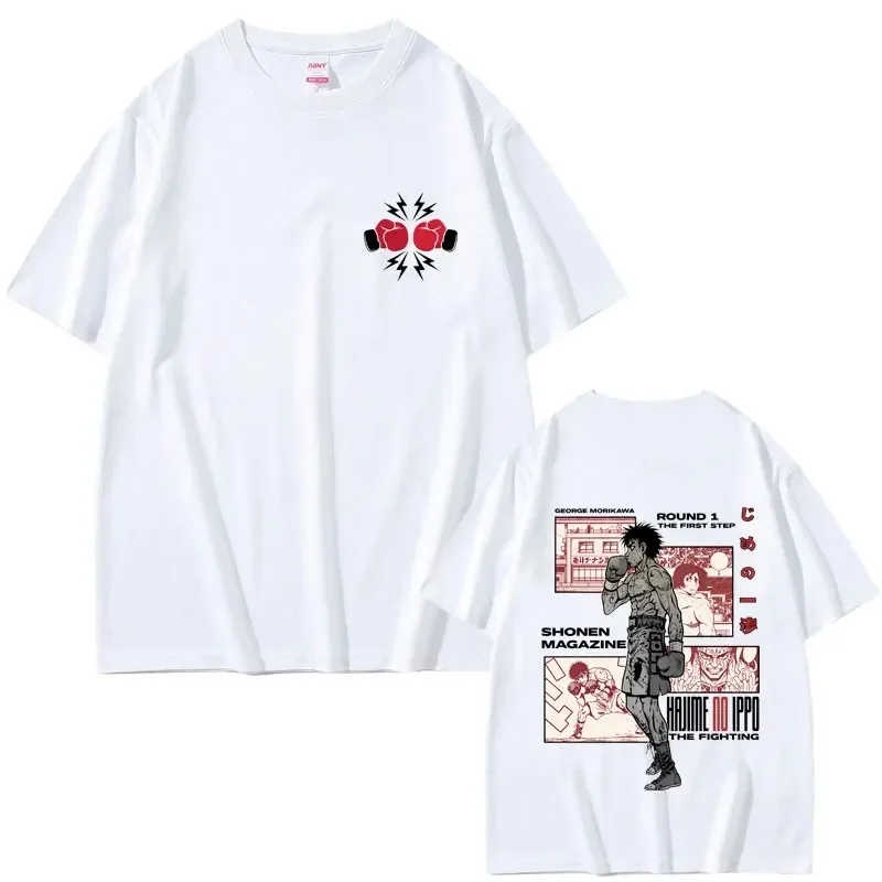 Anime Hajime no Ippo T-Shirt, Makunouchi Takamura KGB T-Shirt, Kamogawa Boxing Gym T-Shirt, Unisex Fashion Loose Streetwear