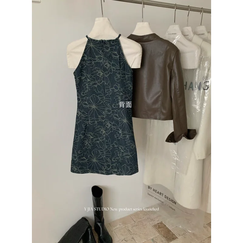 Giacca corta in pelle PU allentata alla moda e popolare con colletto alla coreana per moto retrò