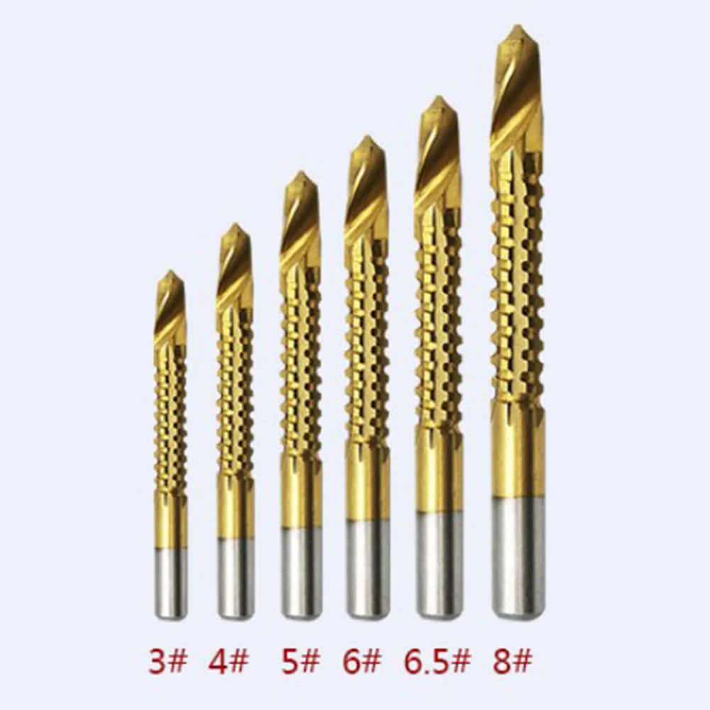 3-8mm Drill Bit Set High Speed Steel Drill Metalworking 135° Bevel Blade Effective Chip Removal Finely Ground Blade