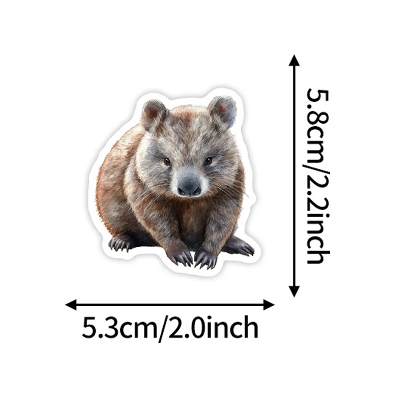 50 قطعة الكرتون أستراليا الكنغر كوالا الكتابة على الجدران ملصقات DIY بها بنفسك الزخرفية الغيتار خوذة الدراجة البخارية محمول مقاوم للماء الشارات الاطفال اللعب