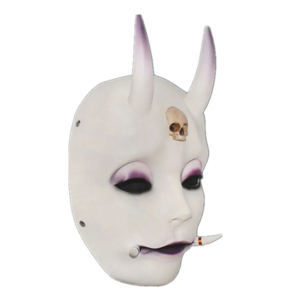 Japanese Prajna Resin Mask Oni Devil Mask Halloween Parties Festivals Supplies Cosplay Collectible Mask