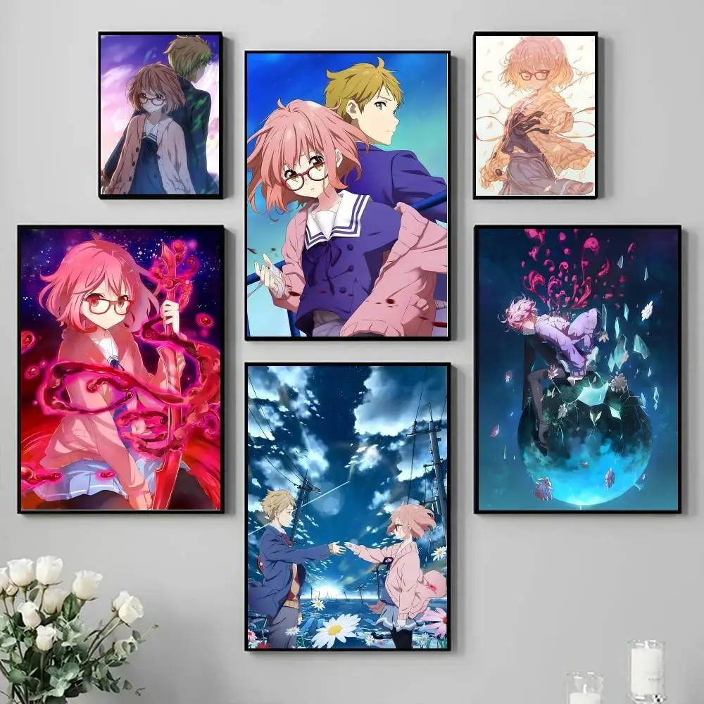 Anime B-Beyond The B-Boundary Poster Self-adhesive Art Waterproof Paper Sticker Coffee House Bar Room Wall Decor