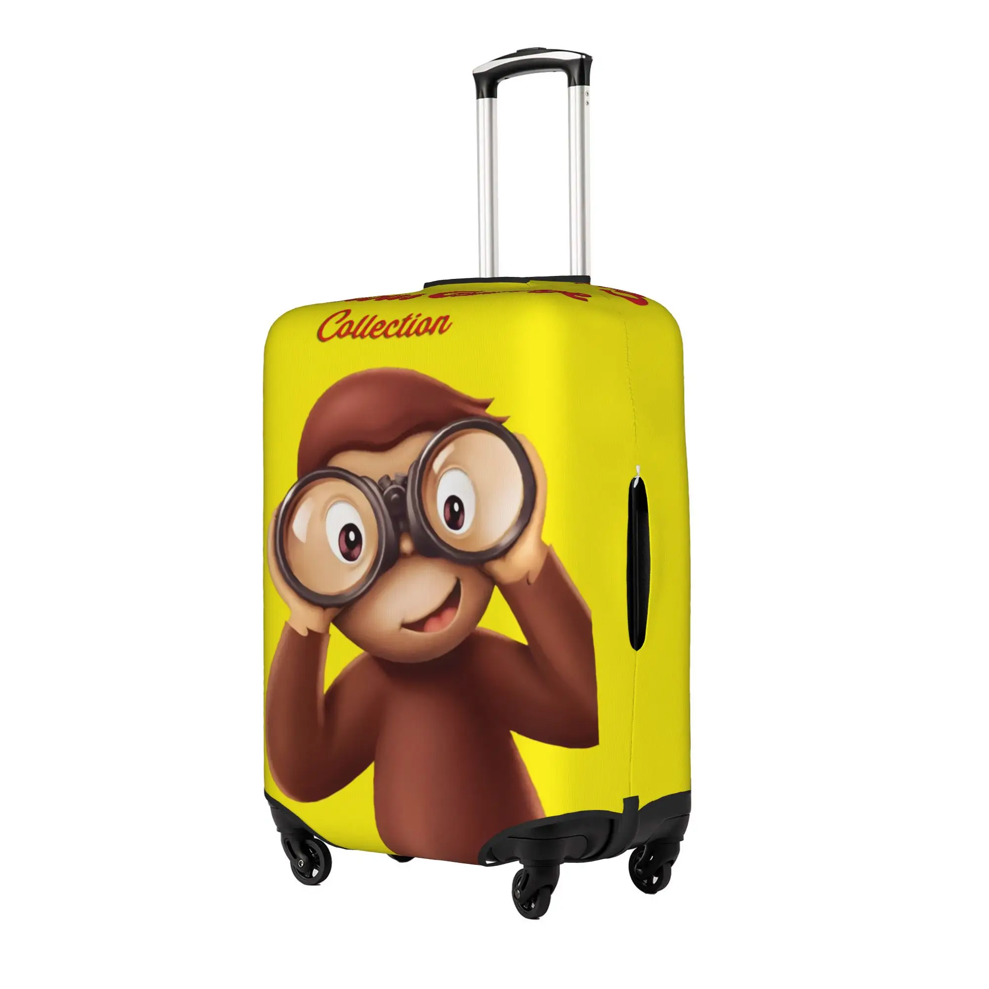 Custom C-Curious Georges Travel Luggage Cover Dust Proof Monkey TV Series Suitcase Cover Protector Fit 18-32 Inch