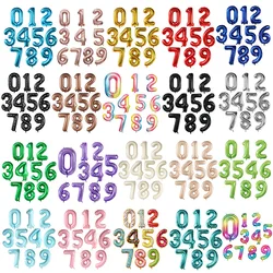 40Inch Big Foil Birthday Balloons Helium Number Balloon 0-9 Happy Birthday Wedding Party Decorations Shower Large Figures Globos
