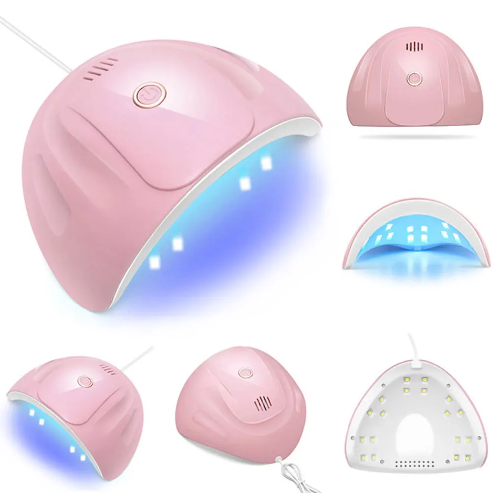 LINMANDA Manicure Set With 54W Nail Drying Lamp Professional Nail Drill Machine 3PCS  Nail Rubbing Strip Nail Clipper Kit