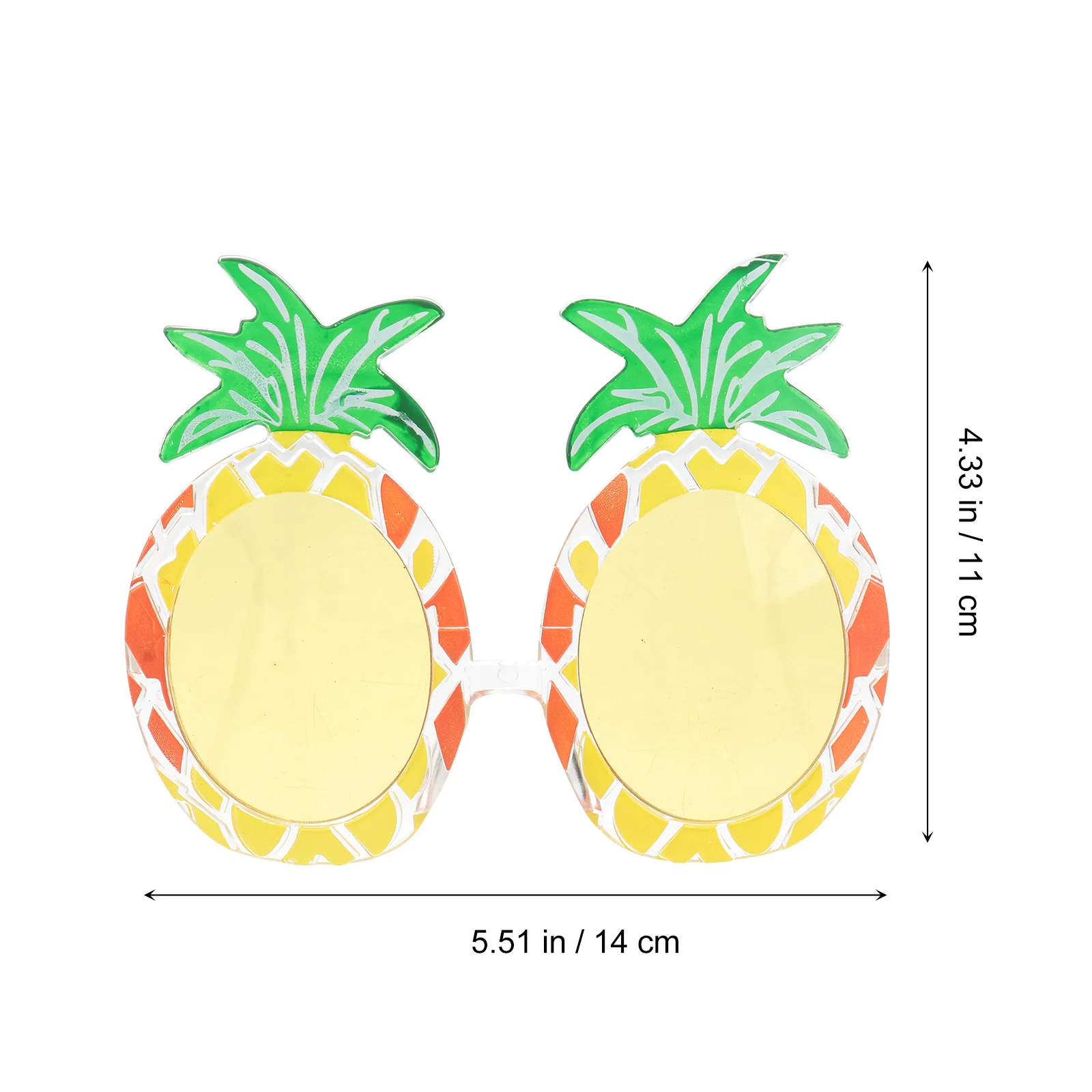 

3Pcs Pineapple Glasses Hawaii Party Eyewear Creative Photo Props Accessories Durable Lightweight Decorative