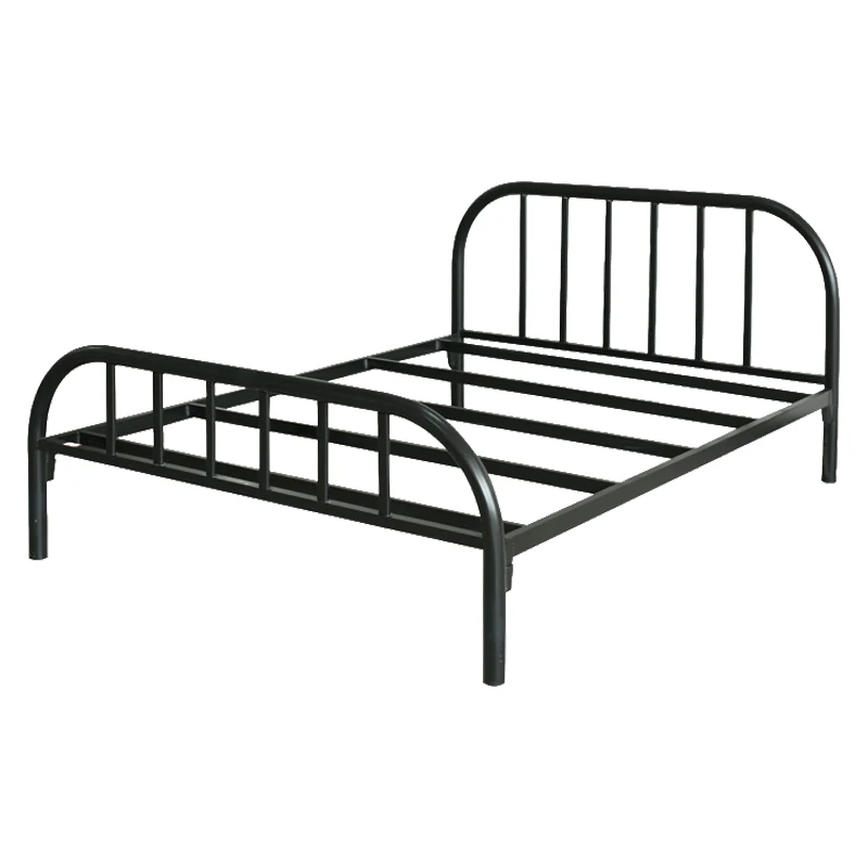Heavy-Duty Full-Size Adjustable Steel Slats Bed Frame Modern Design Foldable Eco-Friendly Packaging Bedroom/School/Hotelpromote