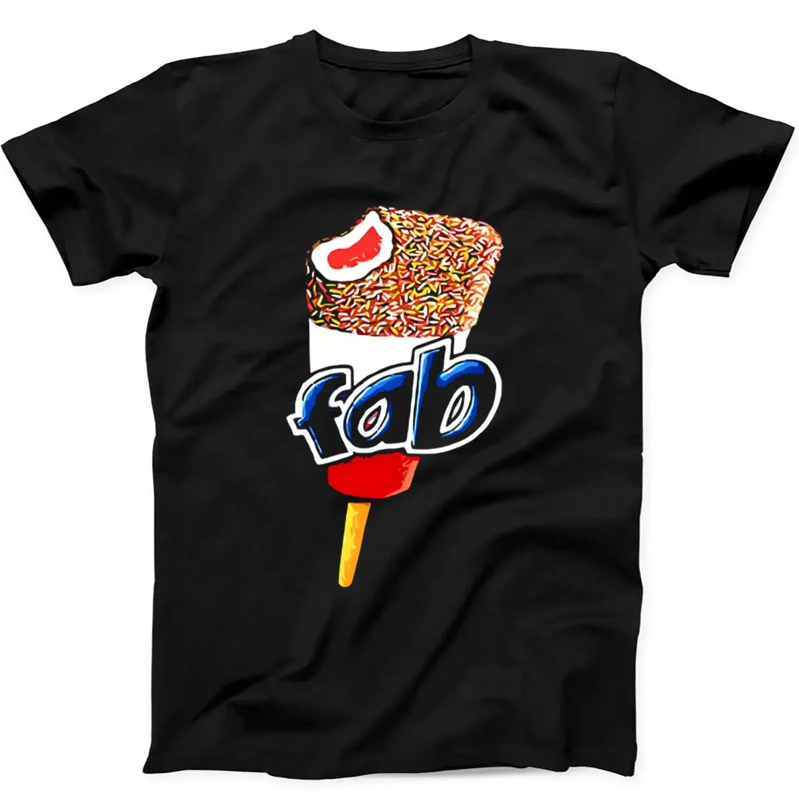 Great T shirt ice lolly wooden summer funny gift 597 Image 1 of 2 vintage Washed homme Casual Slightly Comfortable Versatile