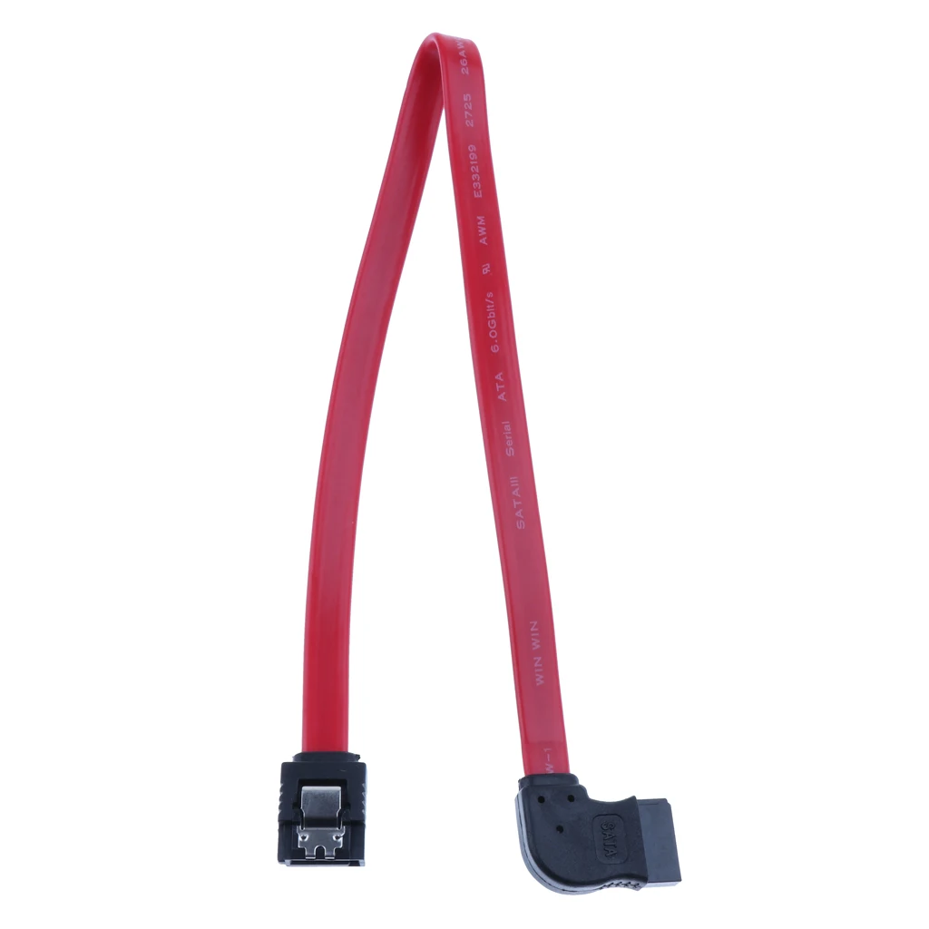 High Speed SATA III Data Cable with Locking Clips