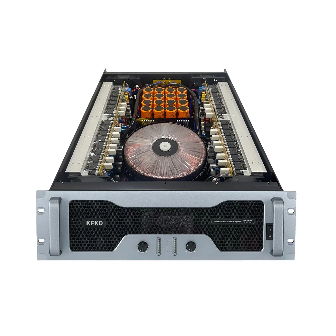 New Upgraded TD-class Amplifier, 2 Channels, 2700W Per Channel, High-power Amplifier, Can Load 2 Ohms for a Long Time