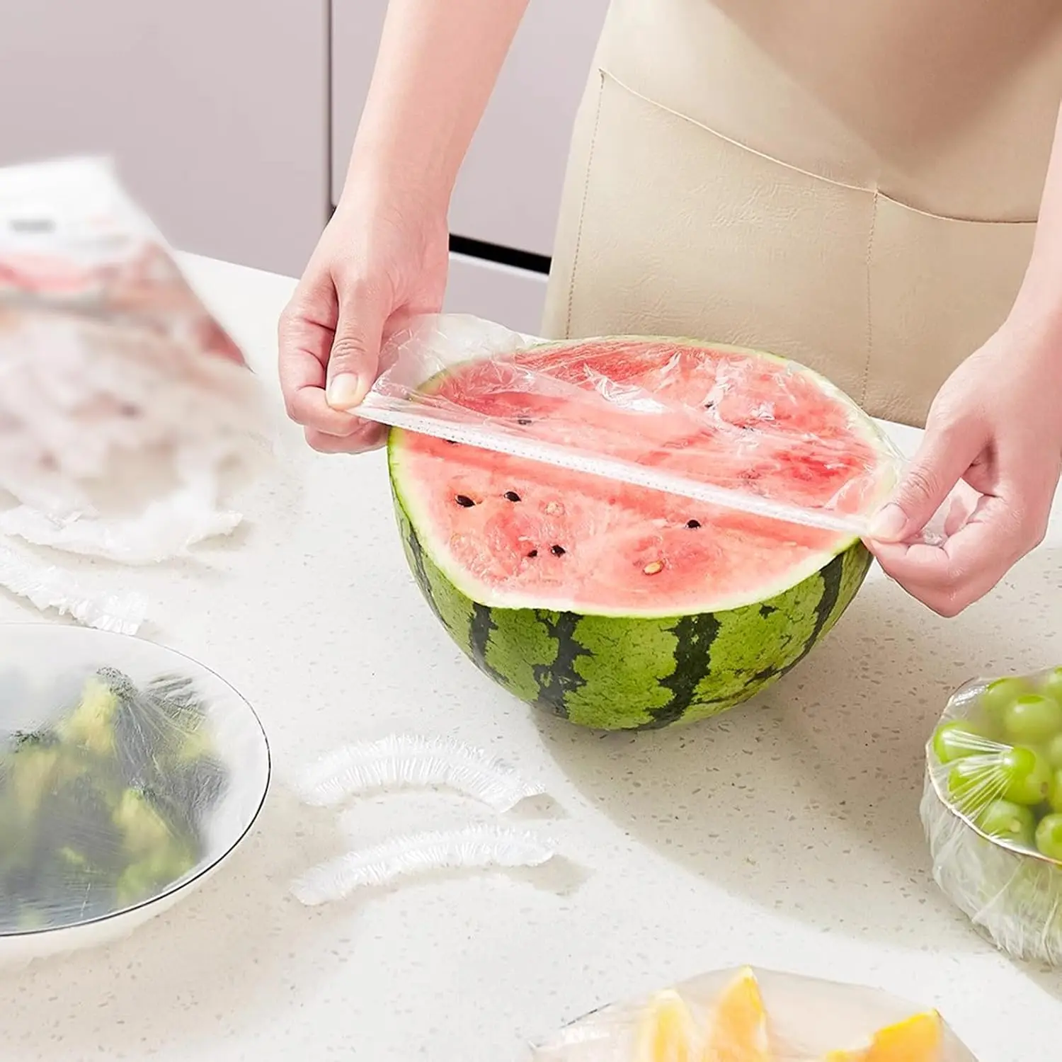 Bowl Covers Bread Proofing Large Plastic Wrap for Food Sourdough Bread Baking Bread Rising Elastic Reusable Plate Covers Outdoor