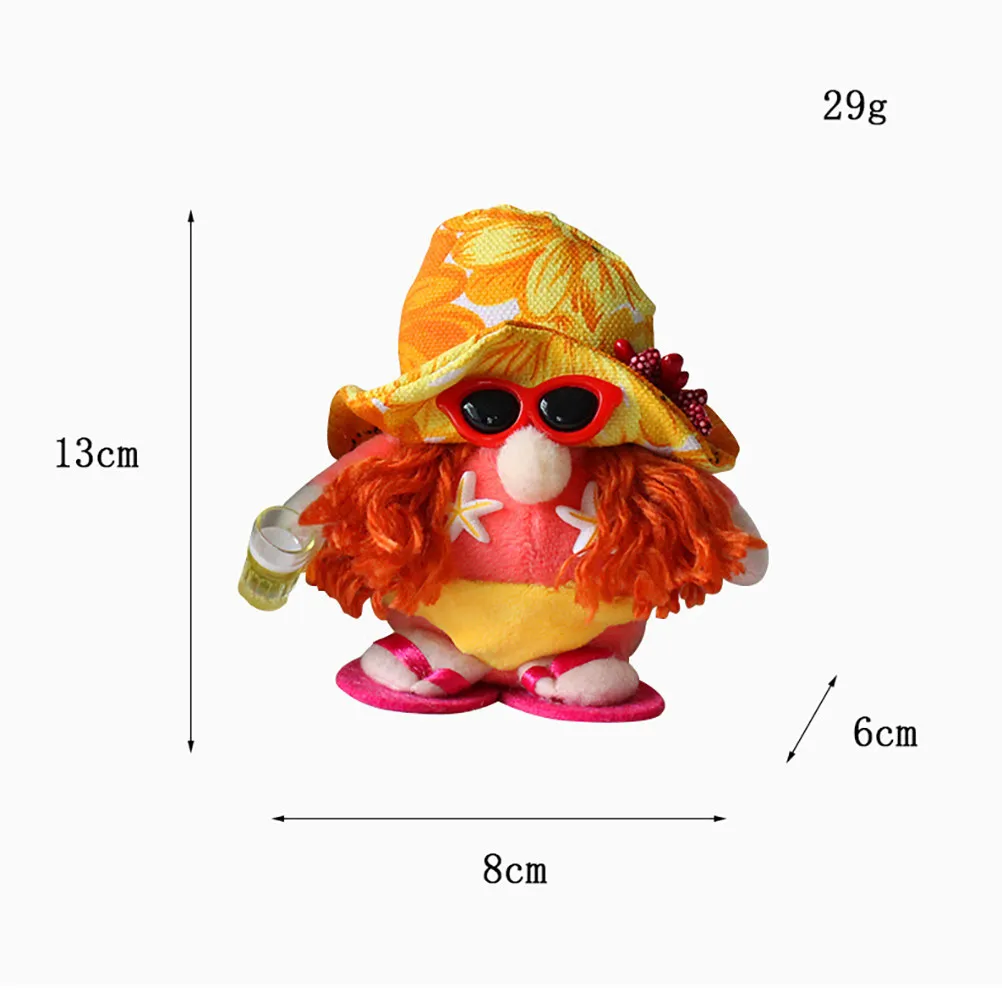 Bikini Gnome Decorative Figurine with Sunglasses – Beach-Themed Home & Shop Window Ornament