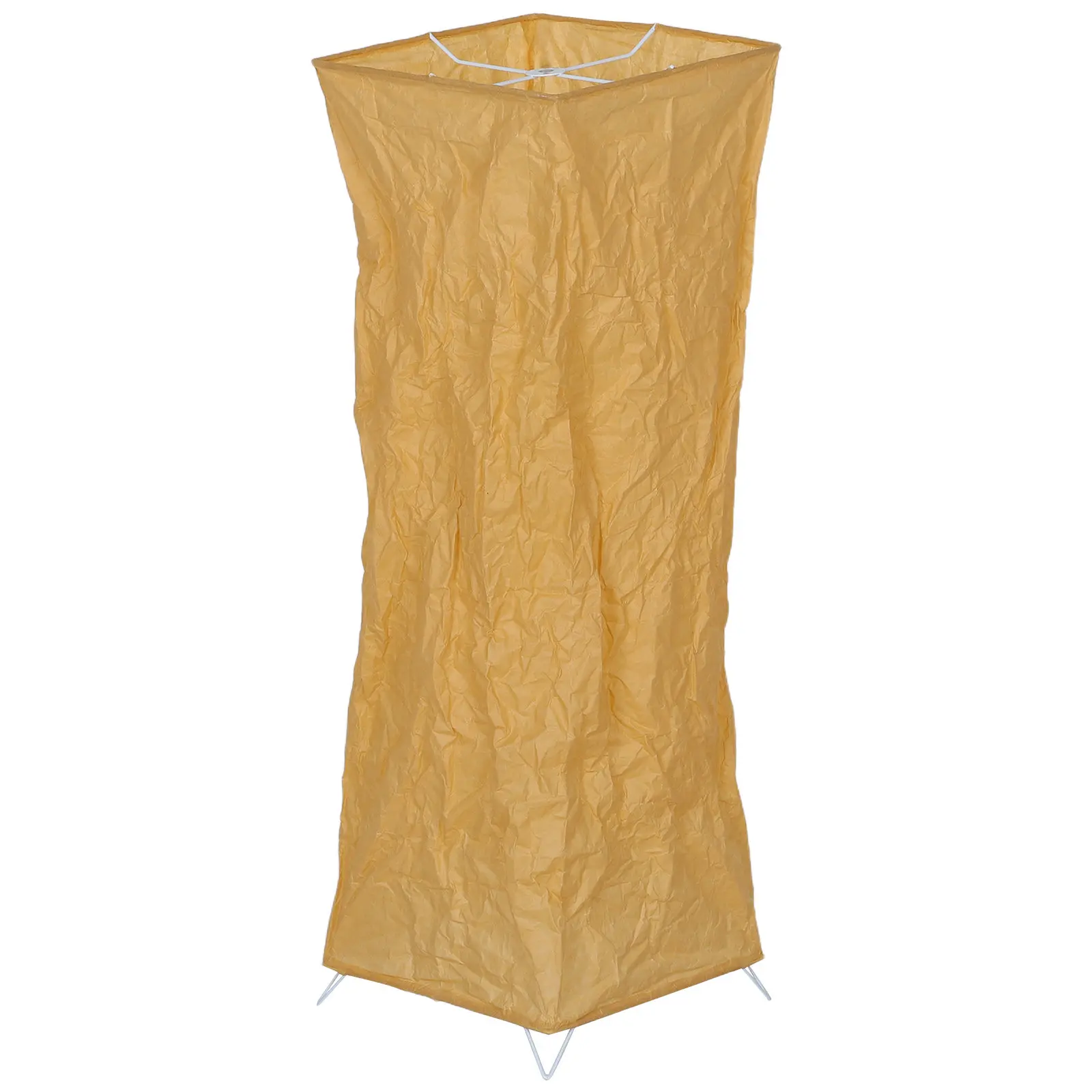 Foldable Japanese Paper Lamp Shade Minimalist Square Floor Lamp Shade Replacement Collapsible Paper Lampshade for Living Room