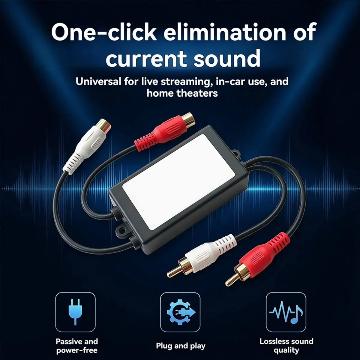 update. RCA 2 Channel Ground Loop Audio Isolator RCA Noise Filter Hum Eliminator Isolator for HiFi Stereo Home Theater Car Audio