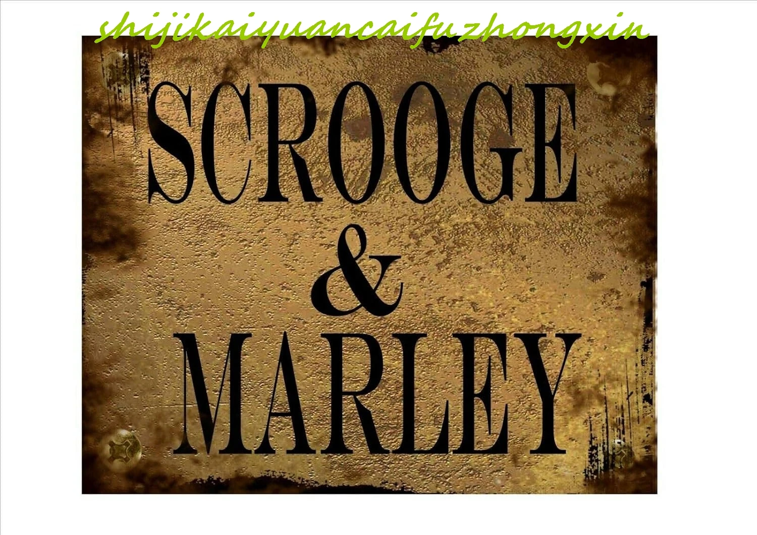 تشارلز ديكنز البخيل عيد الميلاد كارول خمر نمط علامة معدنية عيد الميلاد تين تسجيل 8x12 بوصة #1