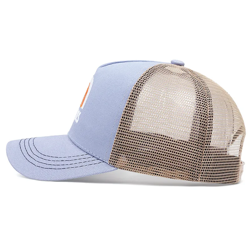 Embroidered Baseball Cap Outdoor Sports Net Yarn Duck Cap Cross Border Visor Net Cap Fishing Visor