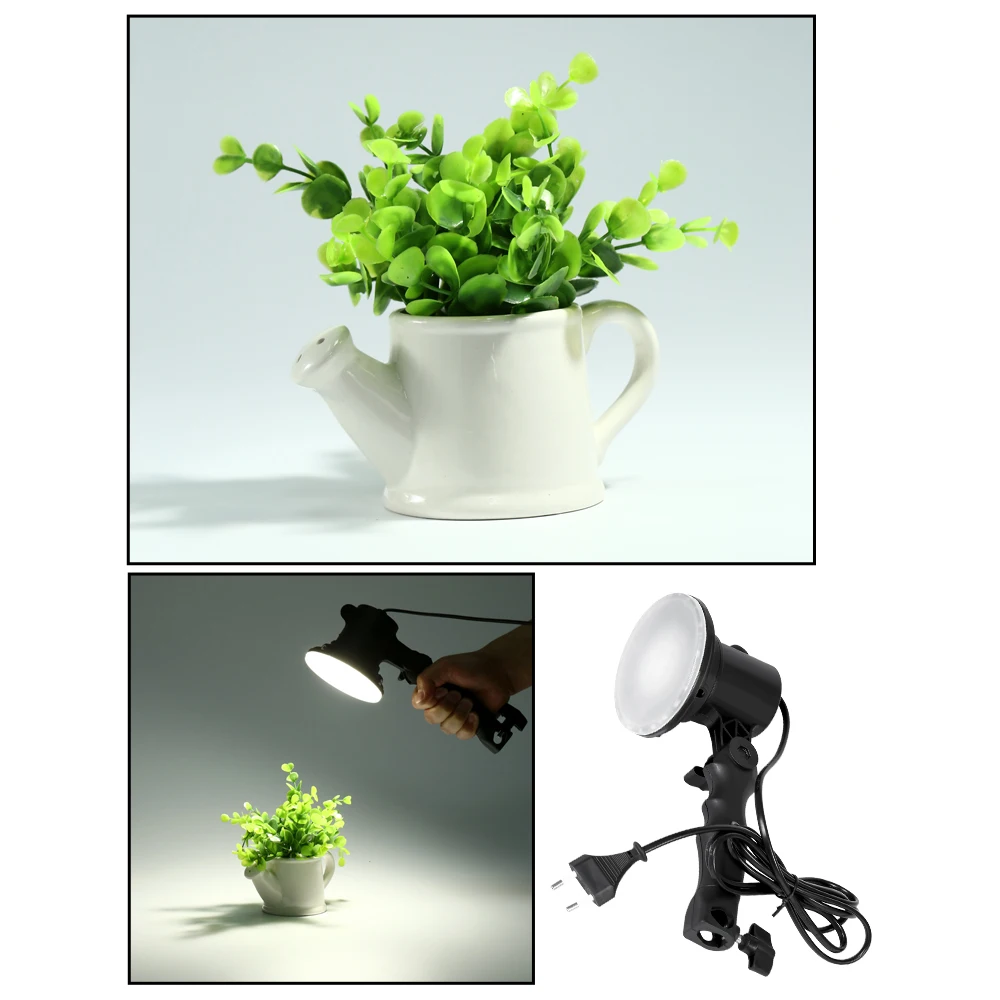 SH LED Lamp Photography Studio Light Bulb Portrait Soft Box Fill Light Bulb with 37CM Light Stand Tripod Photo Studio