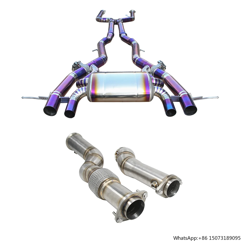 

Factory Stock for G82 G83 M4 G80 M3 Titanium Tuning Exhaust System Muffler Car Valve Valvetronic Exhaust Catback+ Downpipe
