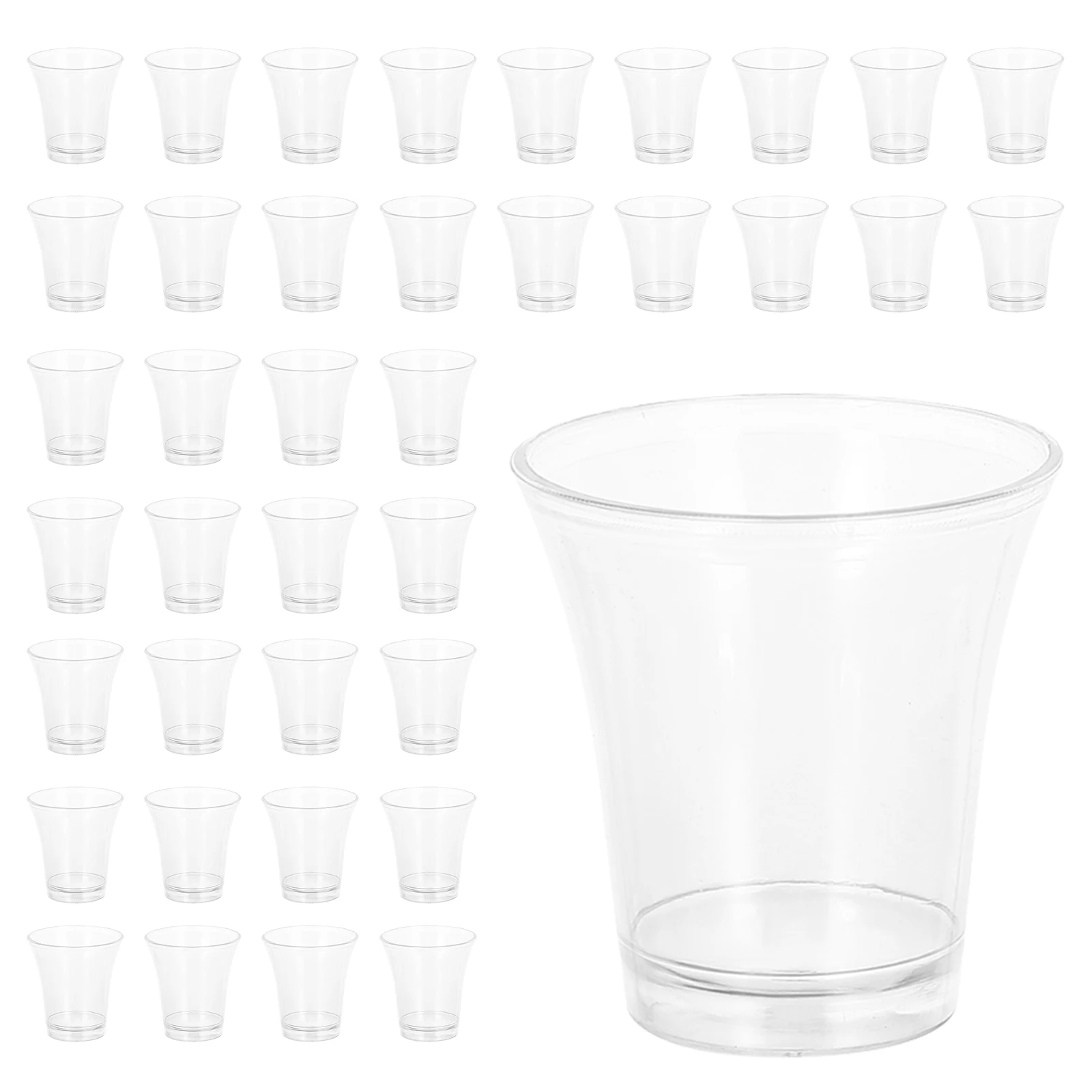 

Disposable Plastic for Parties Tasting Small Shot Glasses Drinking Mugs Communion Cups Stemless Lightweight Portable Mini