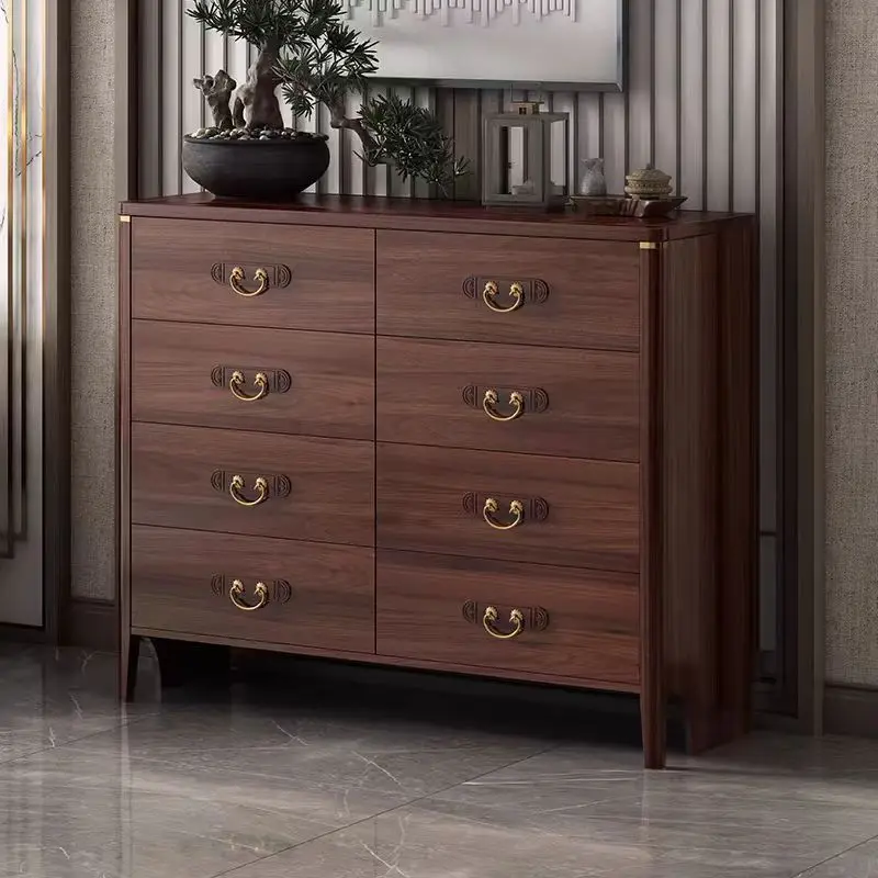 

with solid wood frame, living room storage cabinet, locker, American bedroom six-bucket cabinet, and eight-bucket cabinet