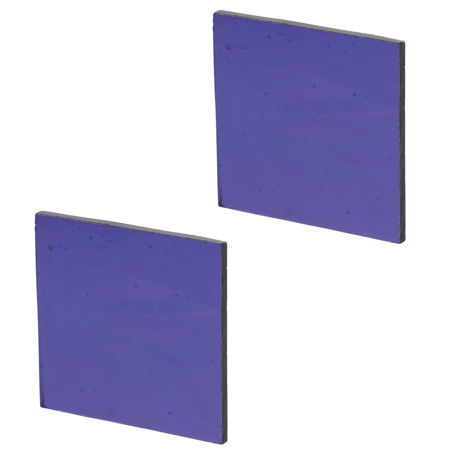 

2 Pcs Glass Slide Blue Correction Lighting Gel Filter Labs Experiment Chemistry Supply