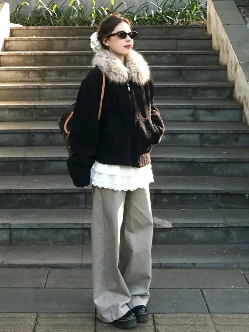Imitation Lamb Wool Cotton Jacket Women's Short Style 2026 New Cotton Jacket Environmentally Friendly Fur Coat