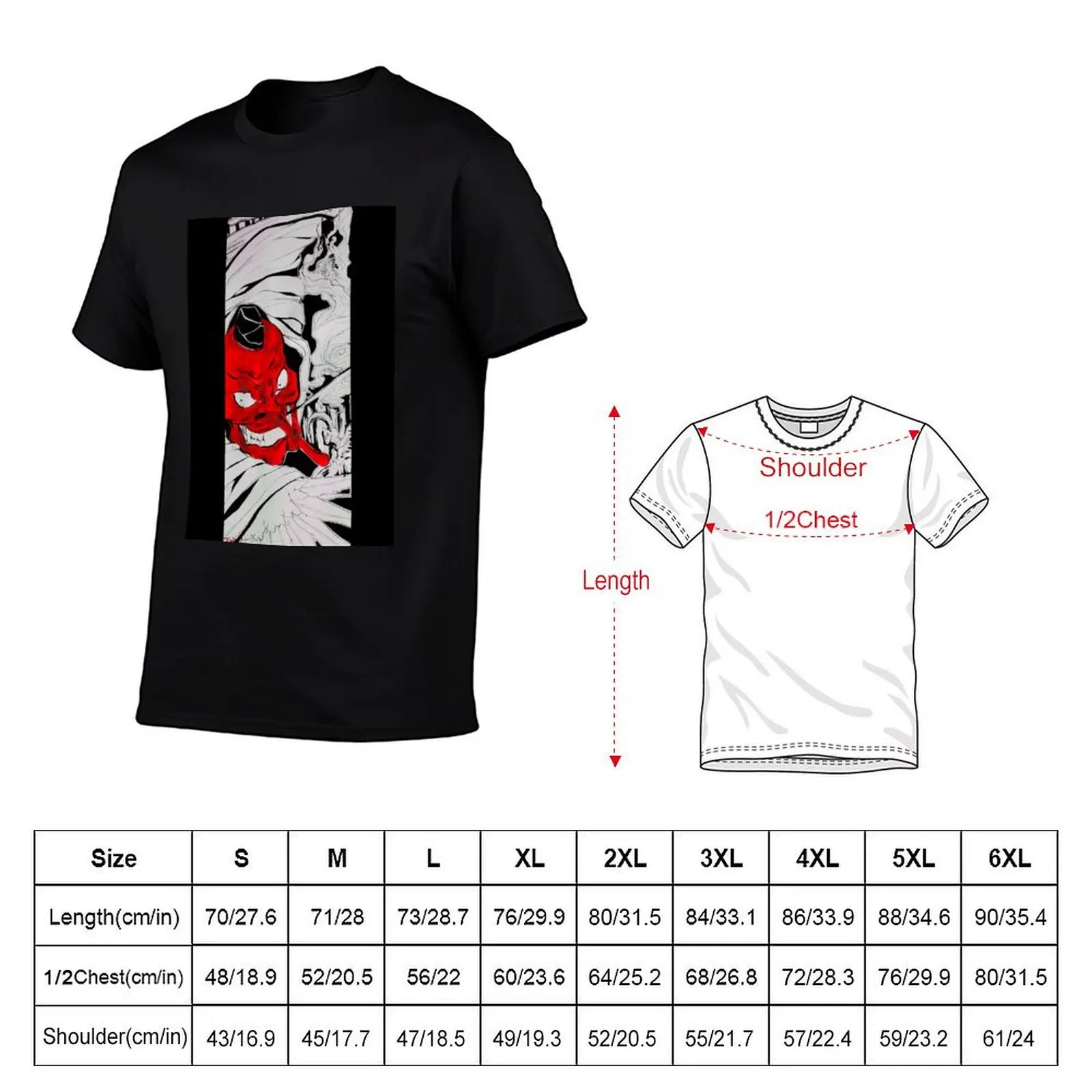 الأحمر Tengu تي شيرت رجل تي شيرت للرجال عادية تي شيرت الرجال 100% القطن الفاخرة العلامة التجارية تي شيرت