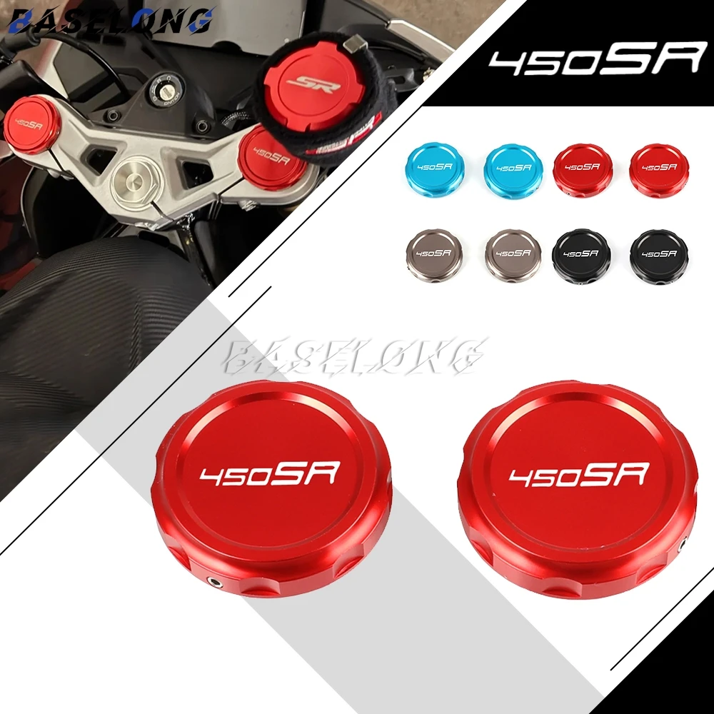 

Motorcycle Upper Shock-Absorbing Trim Covers Top Axle Steering Rod Nut Bolt For CFMOTO 450SR 450SS 450SRS 2023 2024 2025 2026