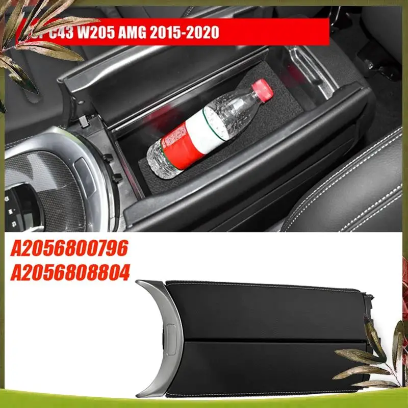 

AB98-A2056800796 Car Console Armrest Box Lid Storage For Mercedes Benz C GLC Class W205 C300 C43 C63 AMG 2015-2020 2056808804 Pa