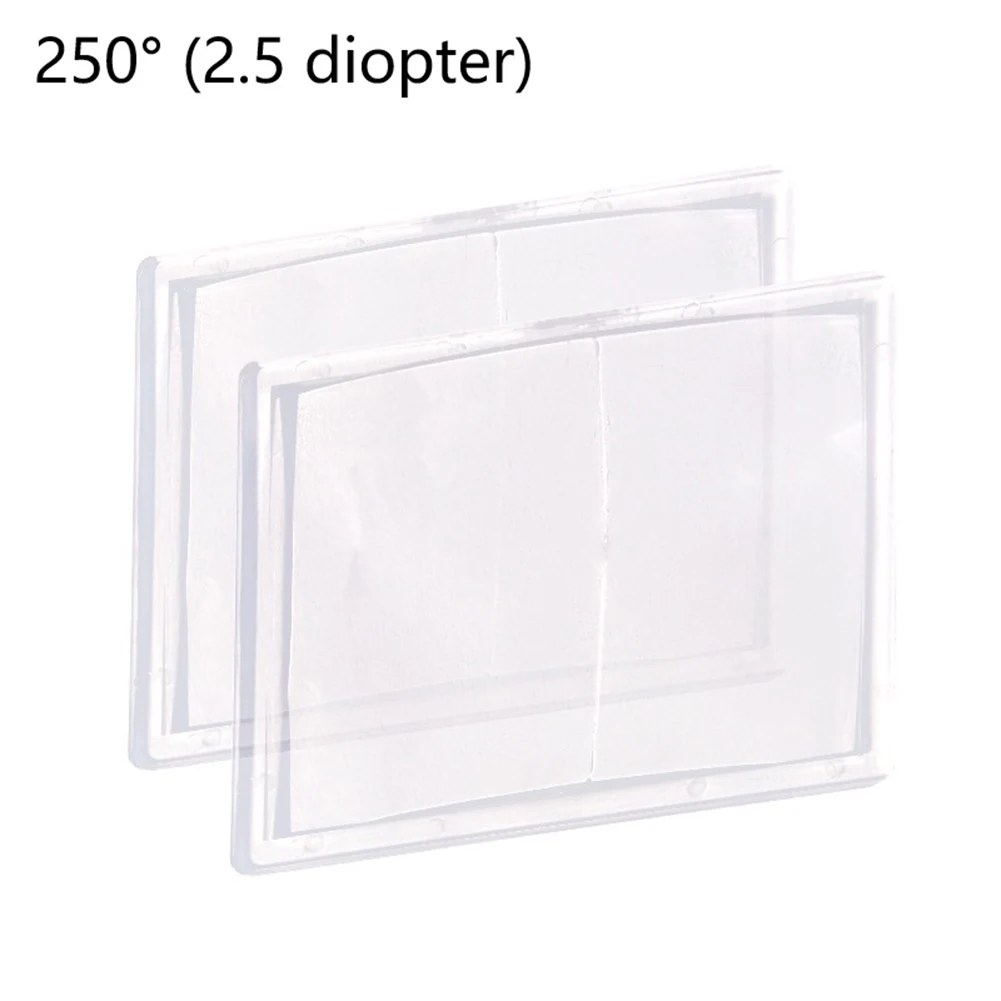 2PCS Clear Magnifying Lenses for Welding High Definition PC Material with Glare Reduction Technology for Better Focus