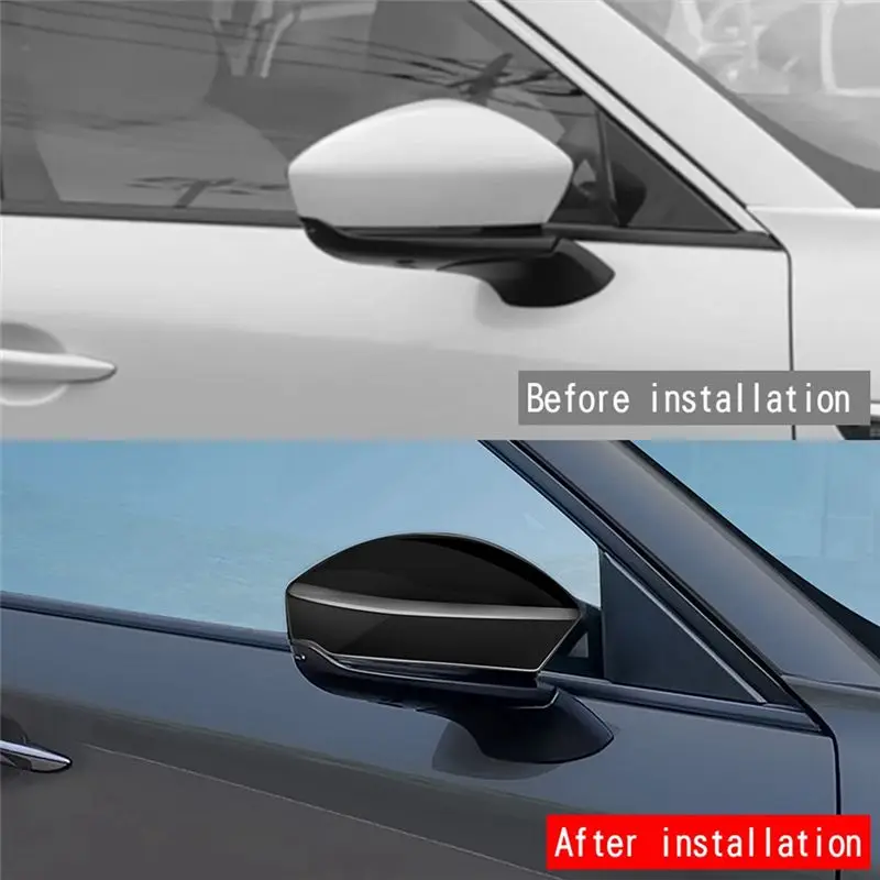 Car Door Mirror Overlay Styling Rear View Mirror Cover For Mazda CX80 CX-80 2024 2025 Car Accessories-ABQF