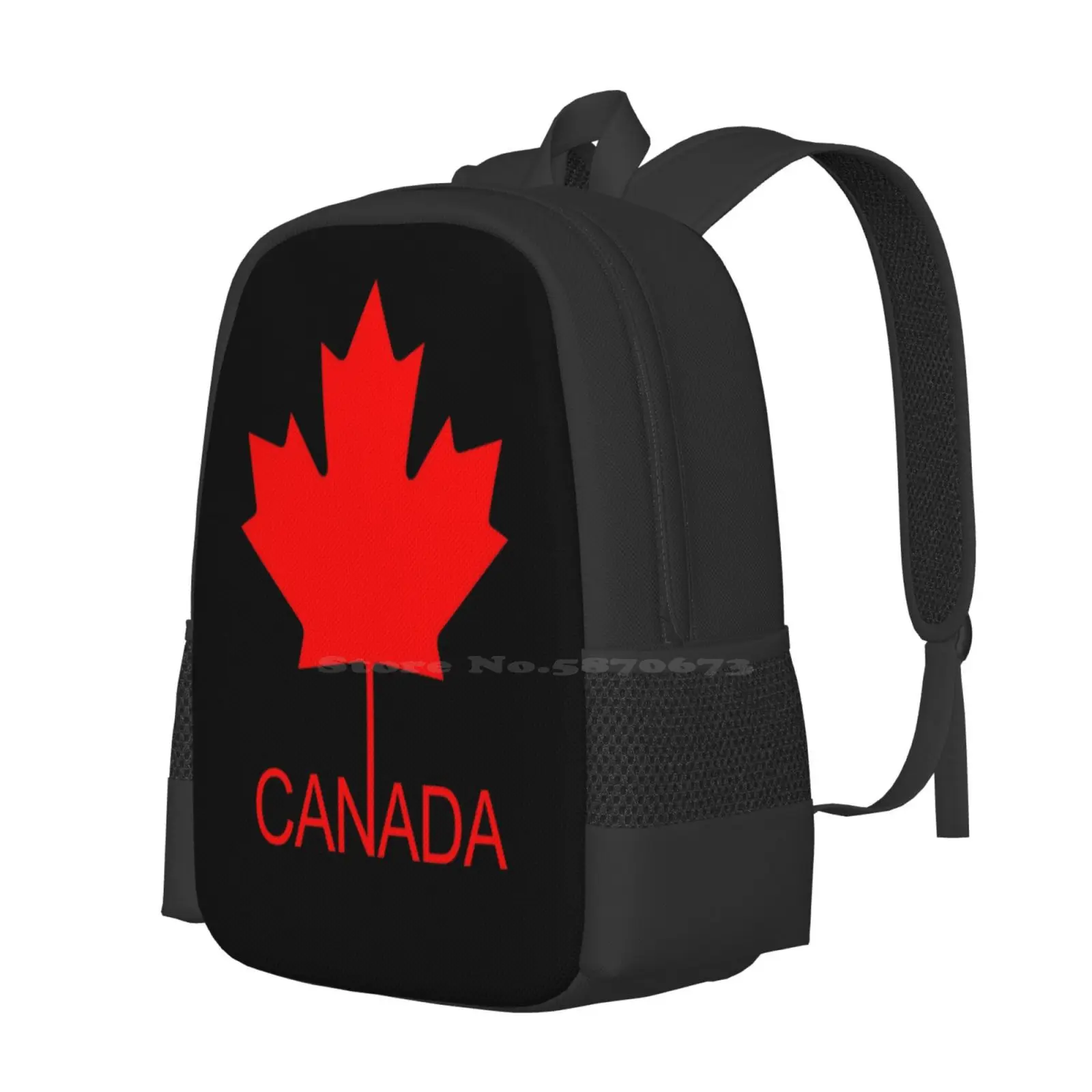 Canadian Flag Leaf 3d Print Design Backpack Student Bag Canadian Flag Canadian Leaf Flag Of Canada Canadian Patriot Canadian