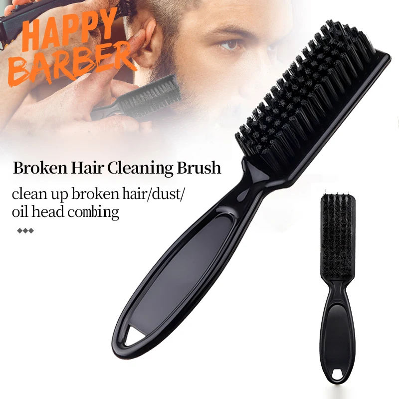 

Мужская масляная головка, выцветающая щетка для резьбы, парикмахерская, пластиковая ручка, щетка для очистки сломанных волос, щетка для очистки волос, парикмахерские мягкие инструменты для чистки волос