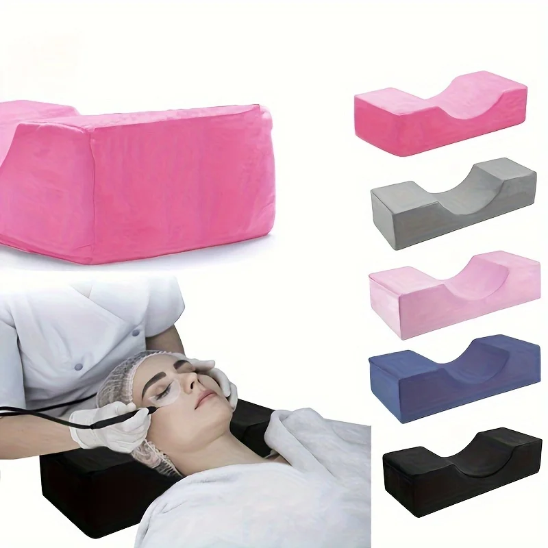 1pc Memory Foam Eyelash Extension Pillow - Neck Support for Comfortable Grafting and Makeup Application in Beauty Salons