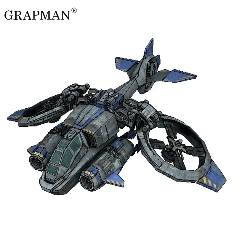 Terran Bomber 3D Paper Model DIY Puzzle Manual Papercraft Toy