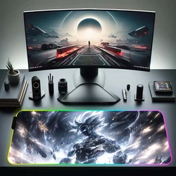 Fashion D-Dragons Balls RGB Pc Gamer tastiera Mouse Pad Mousepad LED incandescente Mouse Mats gomma Gaming Computer Mausepad Funda