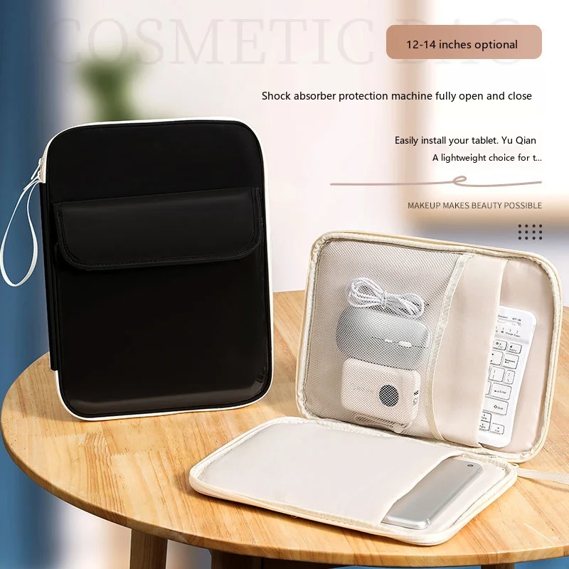 Sleek Tablet Sleeve 11-13 Inch PU Protective Pouch for iPad with Plush Lining