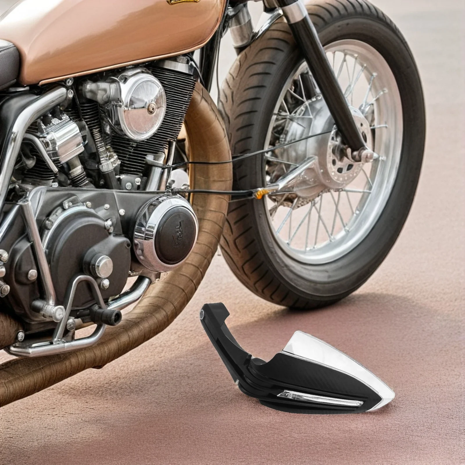 

LED Light Hand Guard Windproof Handlebar Protector 40cm Wire Motorcycle Anti Vibration Durable Material Sand Protection Easy