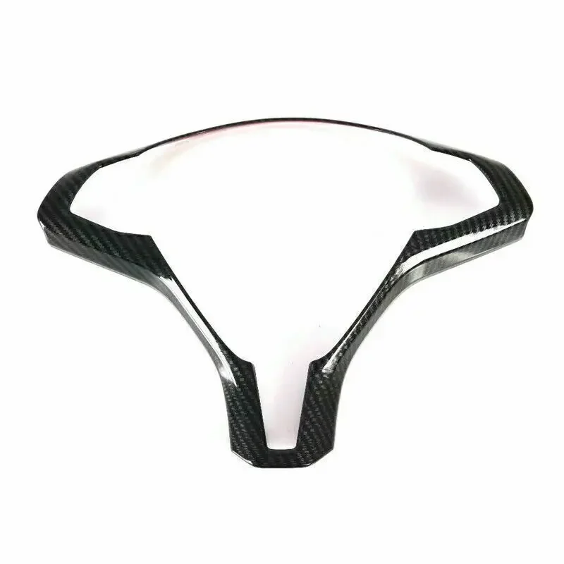 For Tesla Model X and Model S 2016 2017 2018 2019 2020 2021 ABS Carbon Fiber Inner Car Steering Wheel Cover Trim Frame Decor