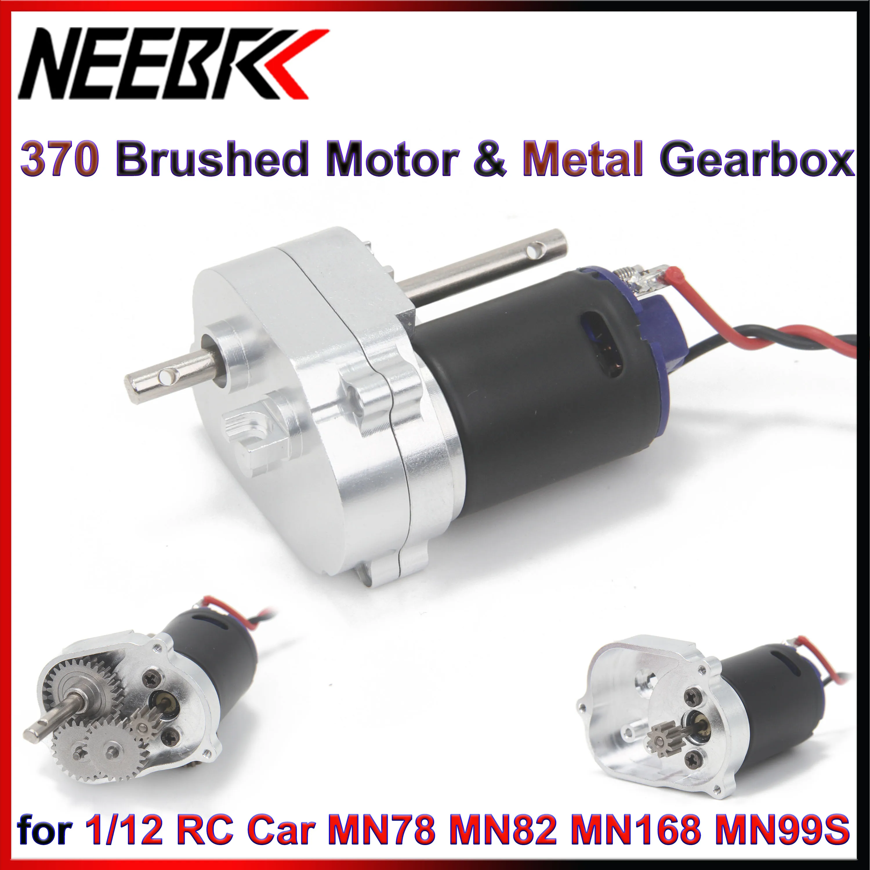 1/12 RC Auto Zubehör MN78 MN82 MN168 MN99S 370 Bürstenmotor Metall Getriebe Getriebe Crawler Fahrzeug Auto Upgrade Teile