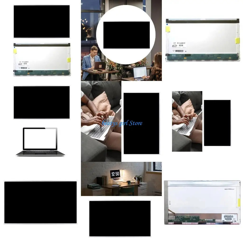 

C7AB New 1600x900 LCD Laptop Screen Panel 40PIN for LTN173KT01 LTN173KT02 LTN173KT03 N173FGE-L12 L63 LP173WD1-TLP5 TLH2 TLE1