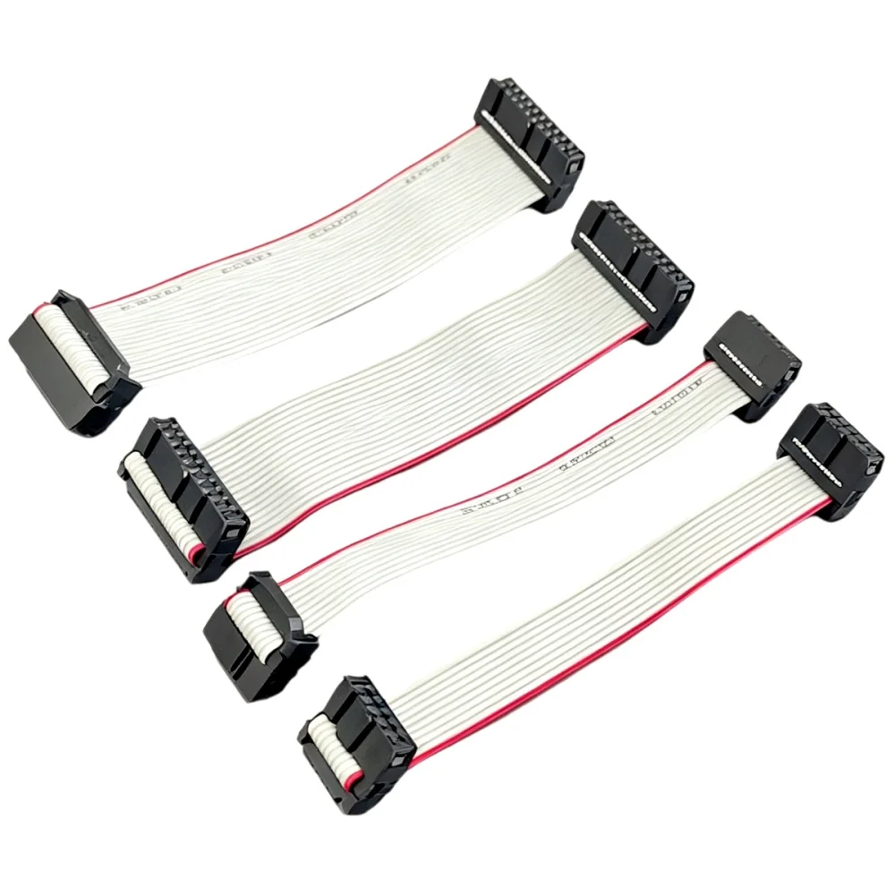 1PC 2.54mm Pitch IDC Flat Ribbon Cable F/F JTAG ISP Data Wire for DC3 Box Header FC-6/8/10/14/16/20/26/34/40 Pin