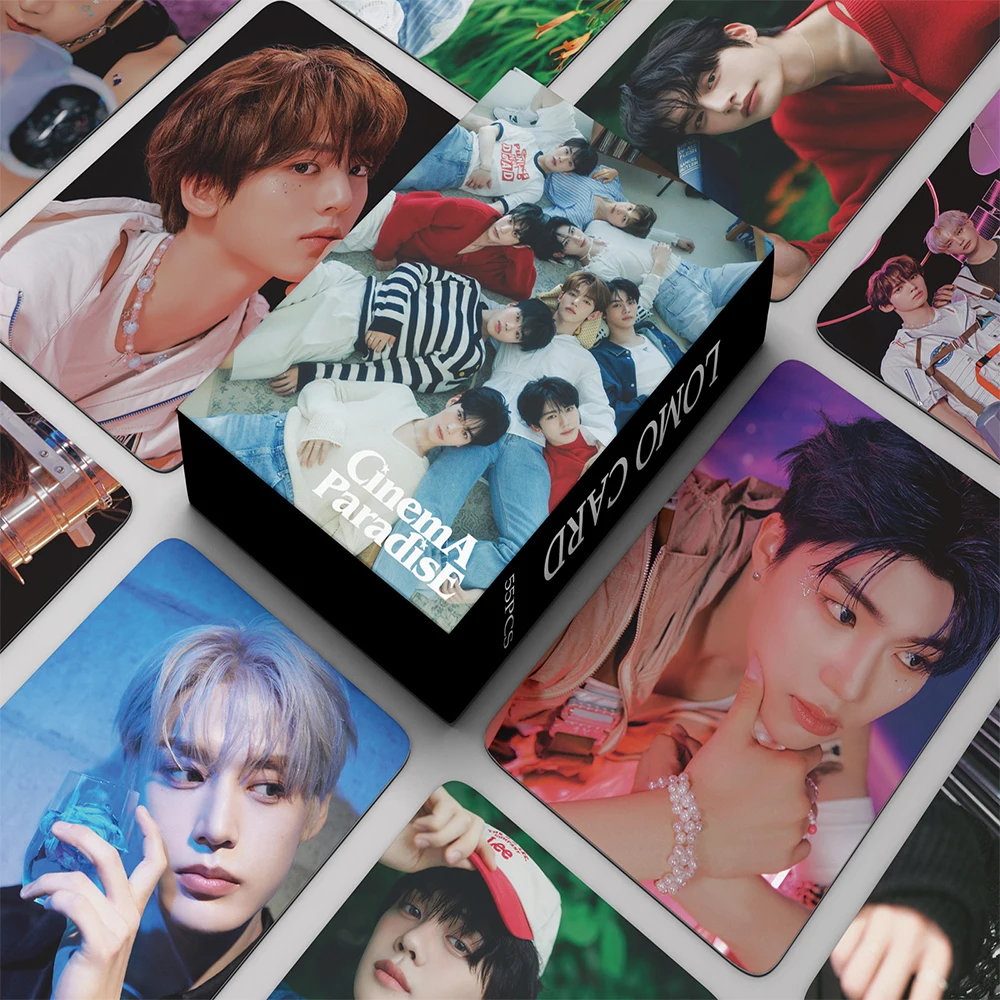 

55pcs/set Kpop ZB1 1st Album YOUTH IN THE SHADE ZEROBASEONE New Album Lomo Cards Double Side Print Photo Cards