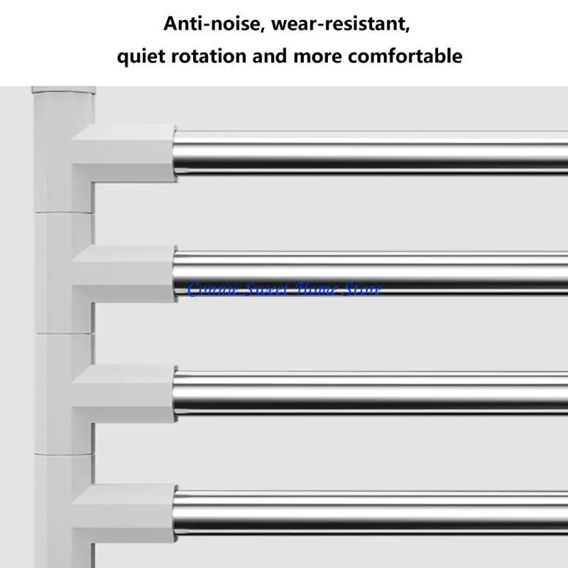 

LXAF Wall Mount Bathroom Towel Rack Space Saving Towel 2/3/4/5 Arms