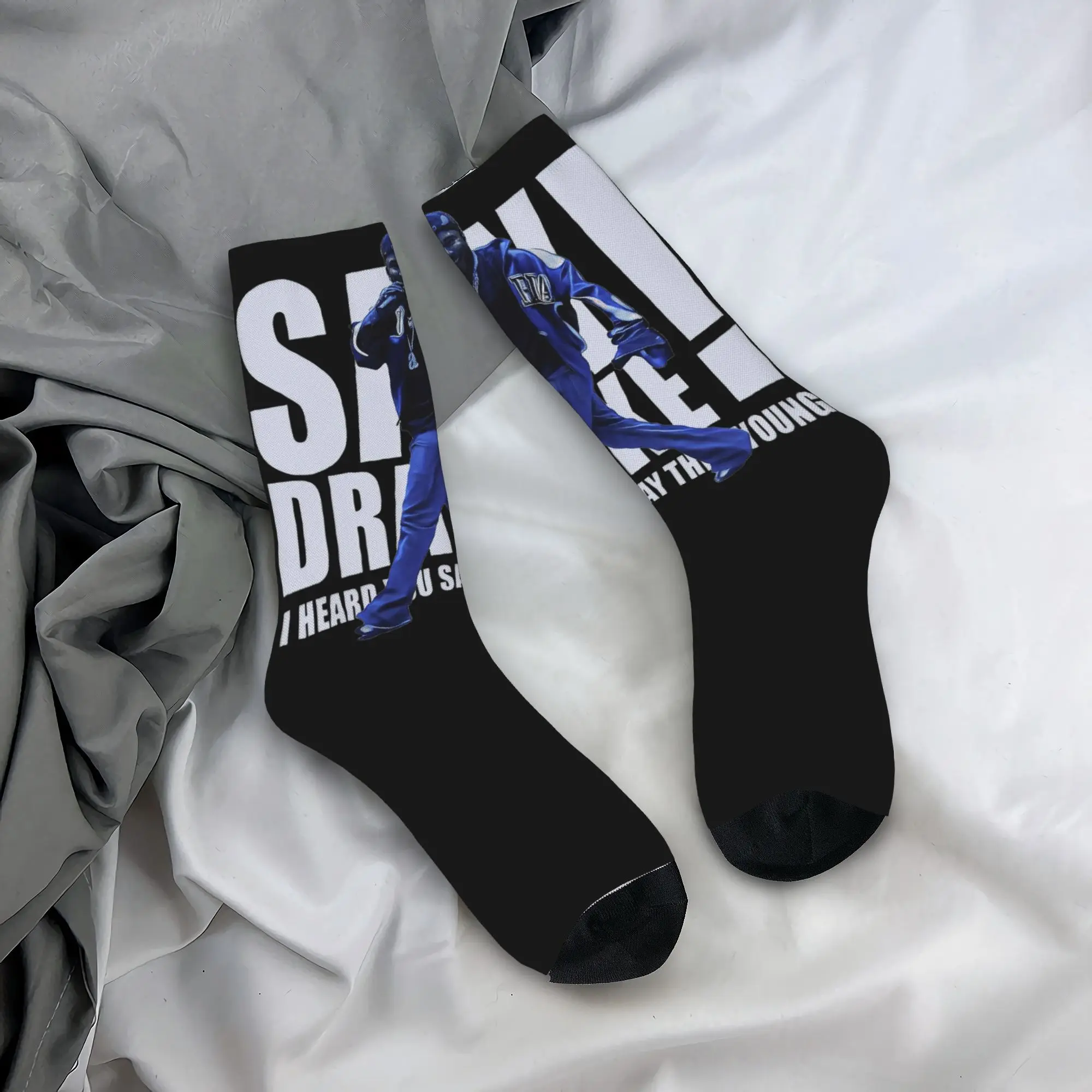 Casual Women Men Crew Socks Kendrick Lamar Say Drake Merch Cozy Not Like Us Breathable Dress Socks