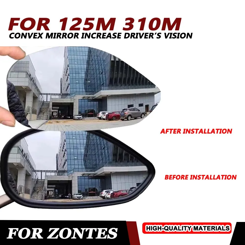 Convex Mirror Increase Rearview Mirrors Side Rear Mirror View Vision For Zontes 125M 310M M310 M125 M 310 M ZT125-M Accessories