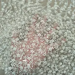 Lace Fabric for Wedding Dress, Heavy Beading, Ivory Lace, Fashion, 130cm Width, Sale by Yard